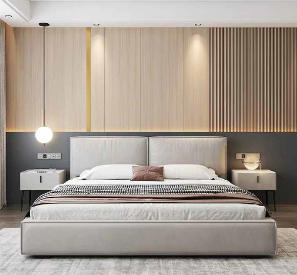 Executive Bed with Headboard Panel